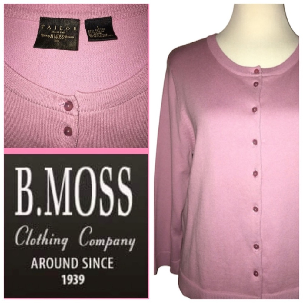 Tailor B. Moss Soft Pink Mauve Cardigan